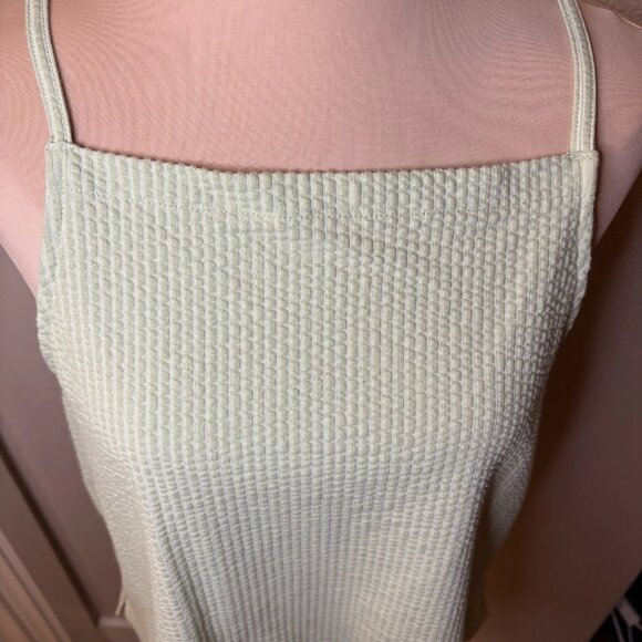 Madewell Light Green Ribbed Boxy Tank Cami Top Women's Size Medium #219 - Picture 4 of 8